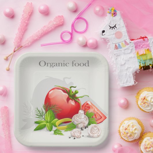 Bio Gemüse Pappteller (Party)