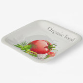 Bio Gemüse Pappteller (Gewinkelt)