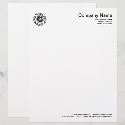 Bio Geometrie 011 Briefkopf (Vorne/Hinten)