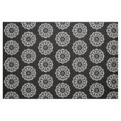 Bio Geometrie 015 - Weiß auf Schwarz Stoff (Fat Quarter (45,7 x 55,9 cm))