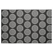 Bio Geometrie 024 - Weiß auf Schwarz Stoff (Fat Quarter (45,7 x 55,9 cm))