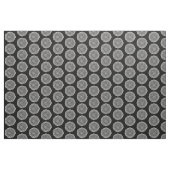Bio Geometrie 024 - Weiß auf Schwarz Stoff (Yard (91,4 cm))