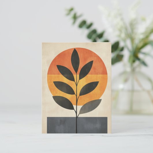 Bio Geometrie #129 Postkarte (Stehend Vorderseite)