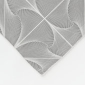 Bio Geometrie in Grau Fleecedecke (Ecke)