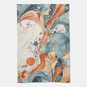 Bio Geometrie-Symphonie Lover V3 Geschirrtuch