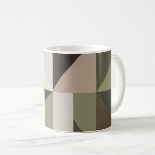 Bio Geometrie-Tasse Kaffeetasse (VorderseiteRechts)
