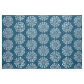 Bio Geometrie - Weiß auf Blau 00486b Stoff (Fat Quarter (45,7 x 55,9 cm))