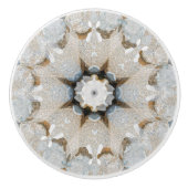 Bio geometrischer neutraler grafischer keramikknauf (Vorderseite)