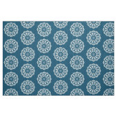Bio Geometry 015 - White on Blue 00486b Stoff (Fat Quarter (45,7 x 55,9 cm))
