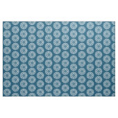 Bio Geometry 015 - White on Blue 00486b Stoff (Yard (91,4 cm))