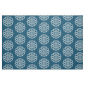 Bio Geometry 08 - White on Blue 00486b Stoff (Fat Quarter (45,7 x 55,9 cm))