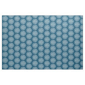 Bio Geometry 08 - White on Blue 00486b Stoff (Yard (91,4 cm))