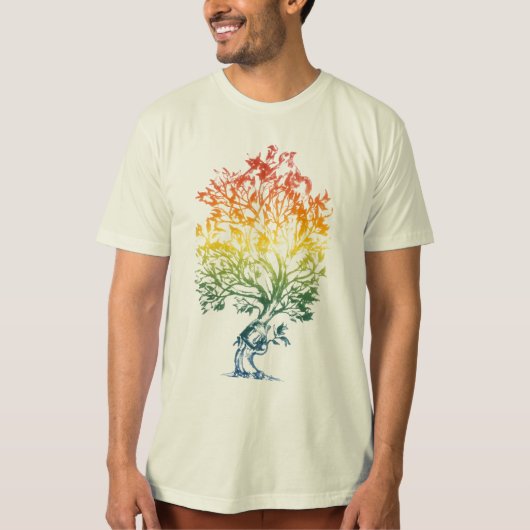 Bio Gewehr-Baum Bild-T-Shirt T-Shirt (Vorderseite)