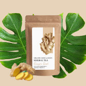 Bio Ginger Root Herbal Tee-Label