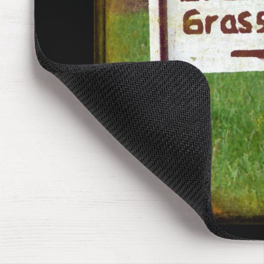 Bio Gras Gefüttert Eier und Gebüsch Mousepad (Ecke)