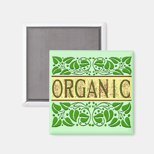 Bio Green Slogan Magnet (Vorderseite/Rückseite)