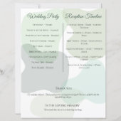 Bio Greenery Geometric Abstrakt Wedding (Rückseite)