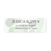 Bio Greenery Geometric Abstrakt Wedding (Vorne)