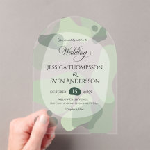 Bio Greenery Geometric Abstrakt Wedding