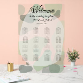 Bio Greenery Geometric Abstrakt Wedding Acrylschild
