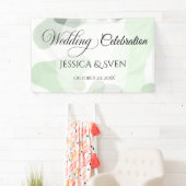 Bio Greenery Geometric Abstrakt Wedding Banner (Insitu)