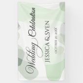 Bio Greenery Geometric Abstrakt Wedding Banner (Vertikal)