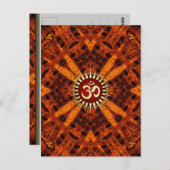 Bio Grooves OM Tribal NewAge Postkarte (Vorne/Hinten)
