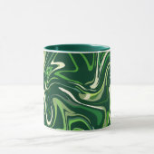Bio grün Abstrakt mit Fluid Motion Tasse (Zentrum)