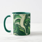 Bio grün Abstrakt mit Fluid Motion Tasse (Links)