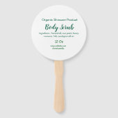 Bio grüne Karosserie-Butterschmalz Fächer (Rückseite)