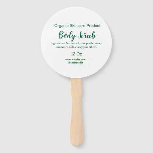 Bio grüne Karosserie-Butterschmalz Fächer (Vorderseite)