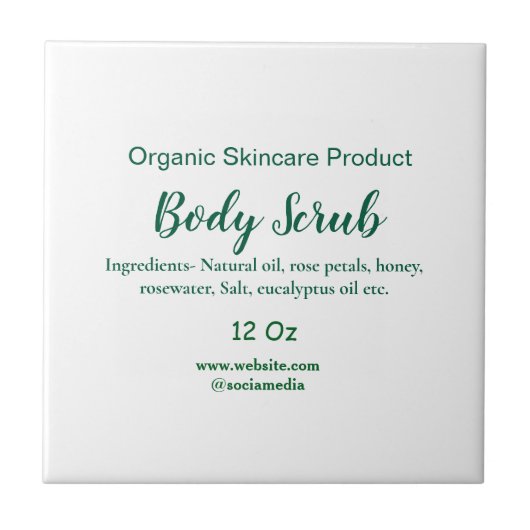 Bio grüne Karosserie-Butterschmalz Fliese (Vorderseite)