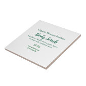 Bio grüne Karosserie-Butterschmalz Fliese (Seite)