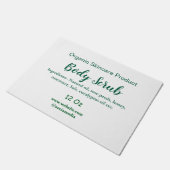 Bio grüne Karosserie-Butterschmalz Fußmatte (Schrägansicht)