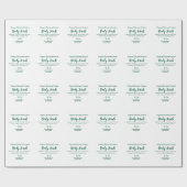 Bio grüne Karosserie-Butterschmalz Geschenkpapier (Flach)