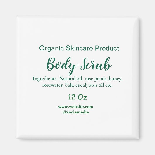 Bio grüne Karosserie-Butterschmalz Magnet (Vorne)