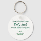 Bio grüne Karosserie-Butterschmalz Schlüsselanhänger (Rückseite)