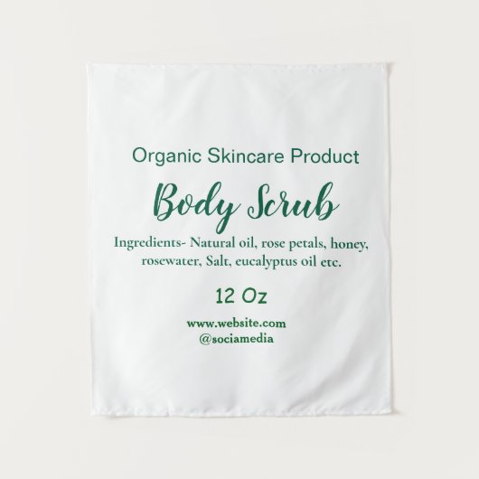 Bio grüne Karosserie-Butterschmalz Wandteppich (Vorderseite)