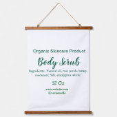 Bio grüne Karosserie-Butterschmalz Wandteppich Mit Holzrahmen (Vorderseite)