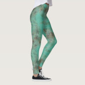 Bio grüne Roboter-Leggings, die Psydefexte ausführ Leggings (Rechts)