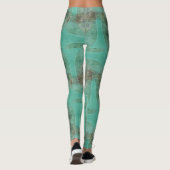 Bio grüne Roboter-Leggings, die Psydefexte ausführ Leggings (Rückseite)
