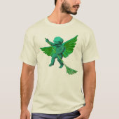 Bio Grüner Engel-T - Shirt (Vorderseite)