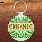 Bio grüner Slogan-Schlüsselanhänger Schlüsselanhänger (Vorderseite)