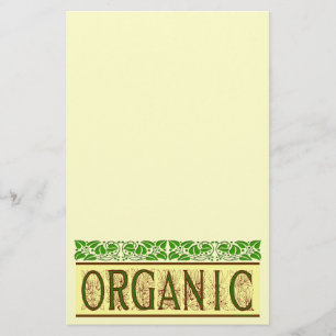 Bio grünes Sprichwort mit Vintagem Verbindungsgrad Briefpapier