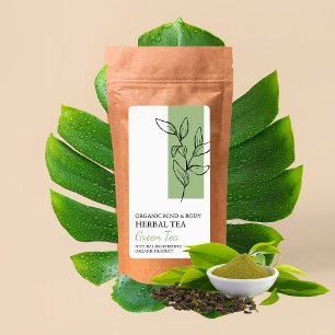 Bio Grünes Tee-Tee-Label