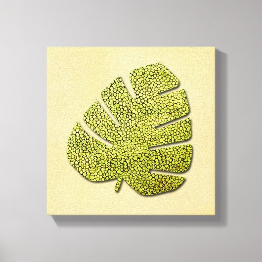 Bio grünes tropisches Leaf Leinwanddruck (Vorderseite)