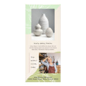 Bio Grüntöne Creative Marketing Rack Card Werbekarte (Hinten)