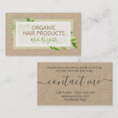 Bio Haarprodukte Visitenkarte (Vorne/Hinten)