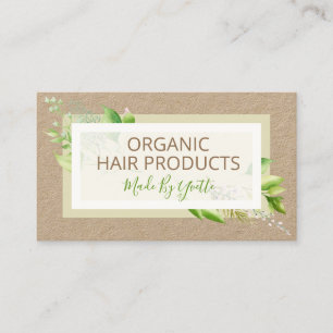 Bio Haarprodukte Visitenkarte
