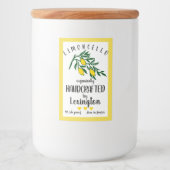 Bio hausgemachtes Limoncello | Lebensmitteletikett (Vorderseite)